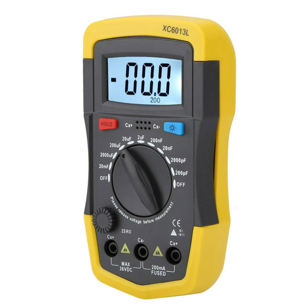 Portable mF uF circuit meter Capacitance meter 0.1pF to 20000uF Digital LCD Dispiay capacitor tester High precision capacitance tester 